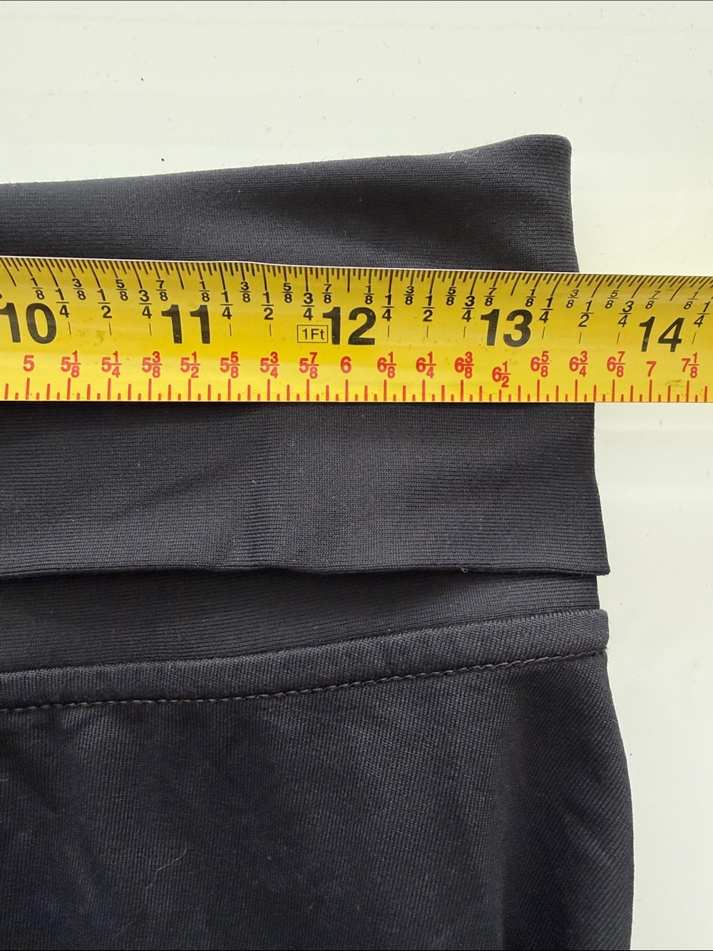 Patagonia morning glory fold over midi skirt black stretchy M - Picture 4 of 5